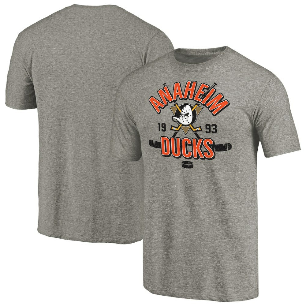 NHL Gray Anaheim Ducks Hometown Collection Tri-Blend T-Shirt