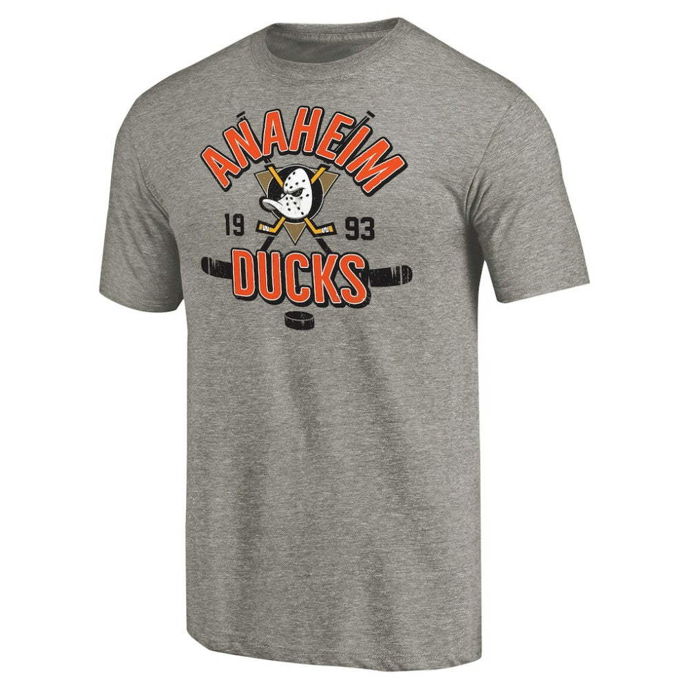 NHL Gray Anaheim Ducks Hometown Collection Tri-Blend T-Shirt