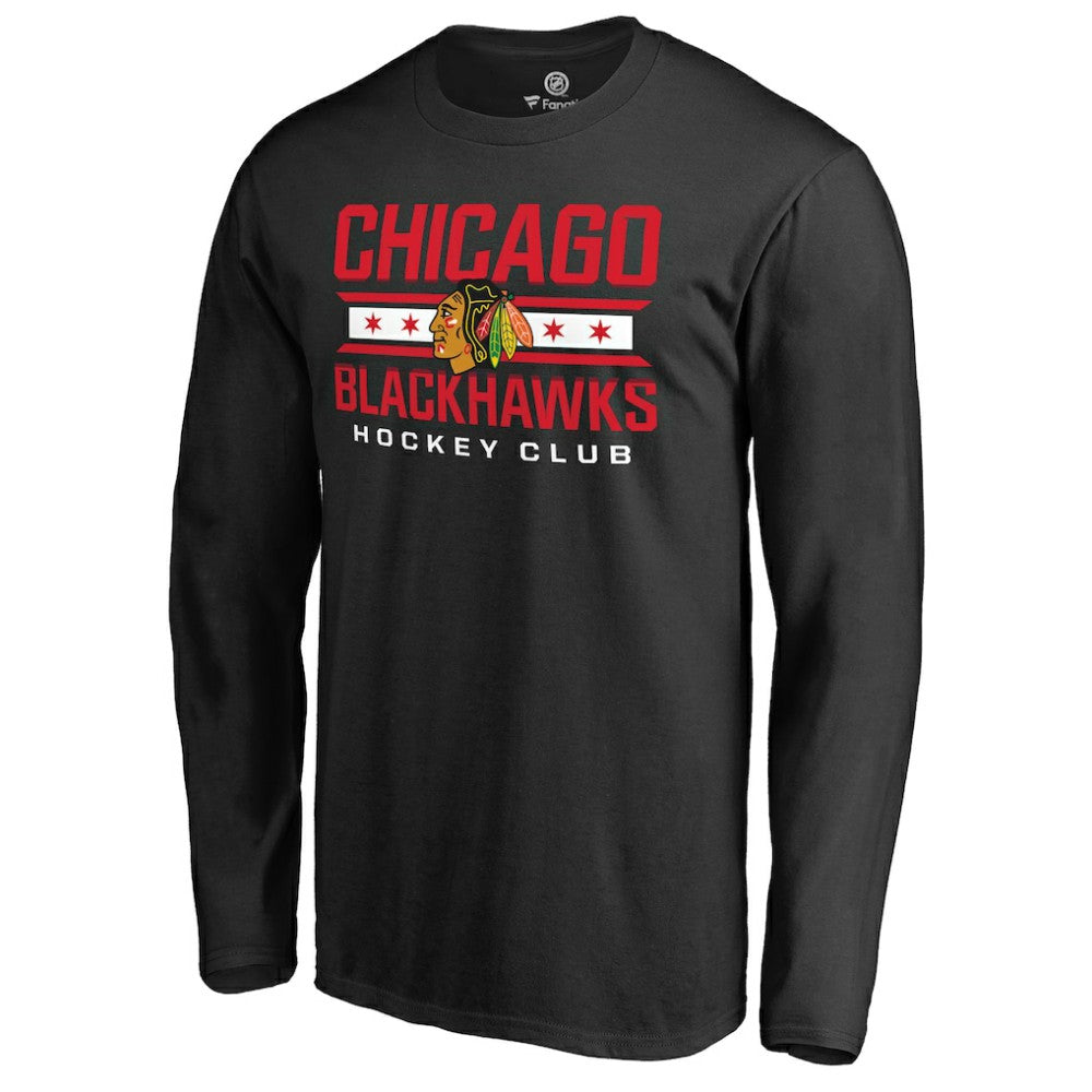 NHL Black Chicago Blackhawks Hometown Collection Long Sleeve T-Shirt