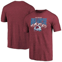 NHL Burgundy Colorado Avalanche Hometown Collection Tri-Blend T-Shirt