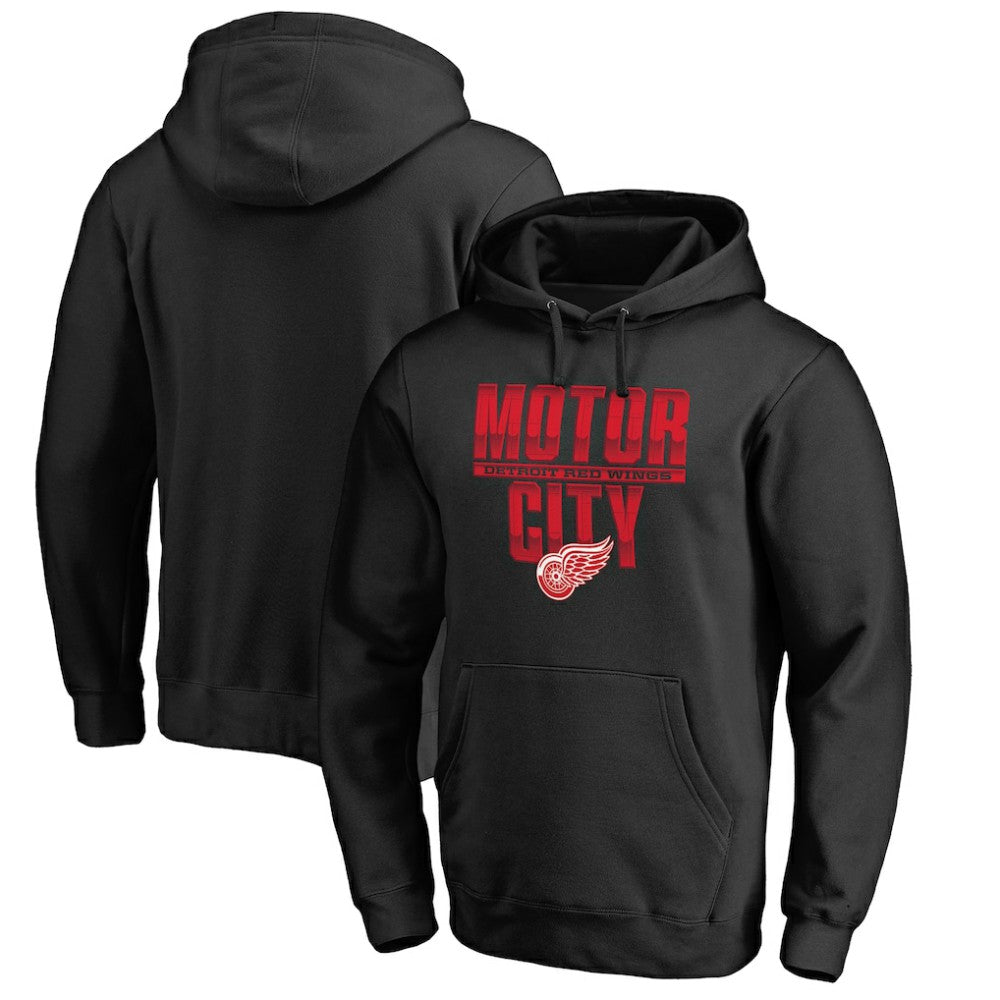 NHL Black Detroit Red Wings Hometown Collection Pullover Hoodie
