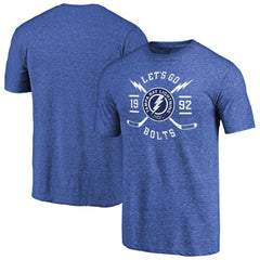 NHL Blue Tampa Bay Lightning Hometown Collection Tri-Blend T-Shirt