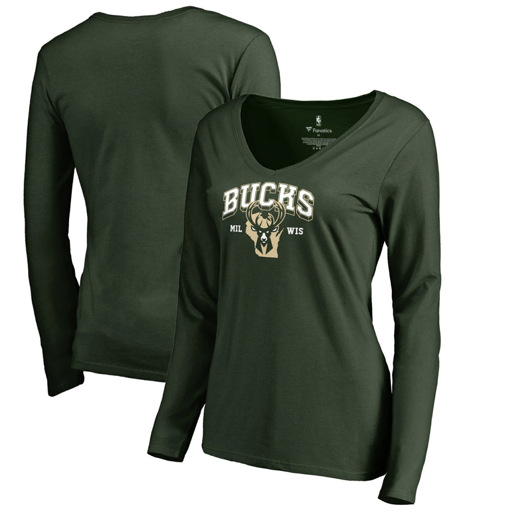 NBA Milwaukee Bucks Women's Wisconsin Basketball Hometown Collection Long Sleeve T-Shirt