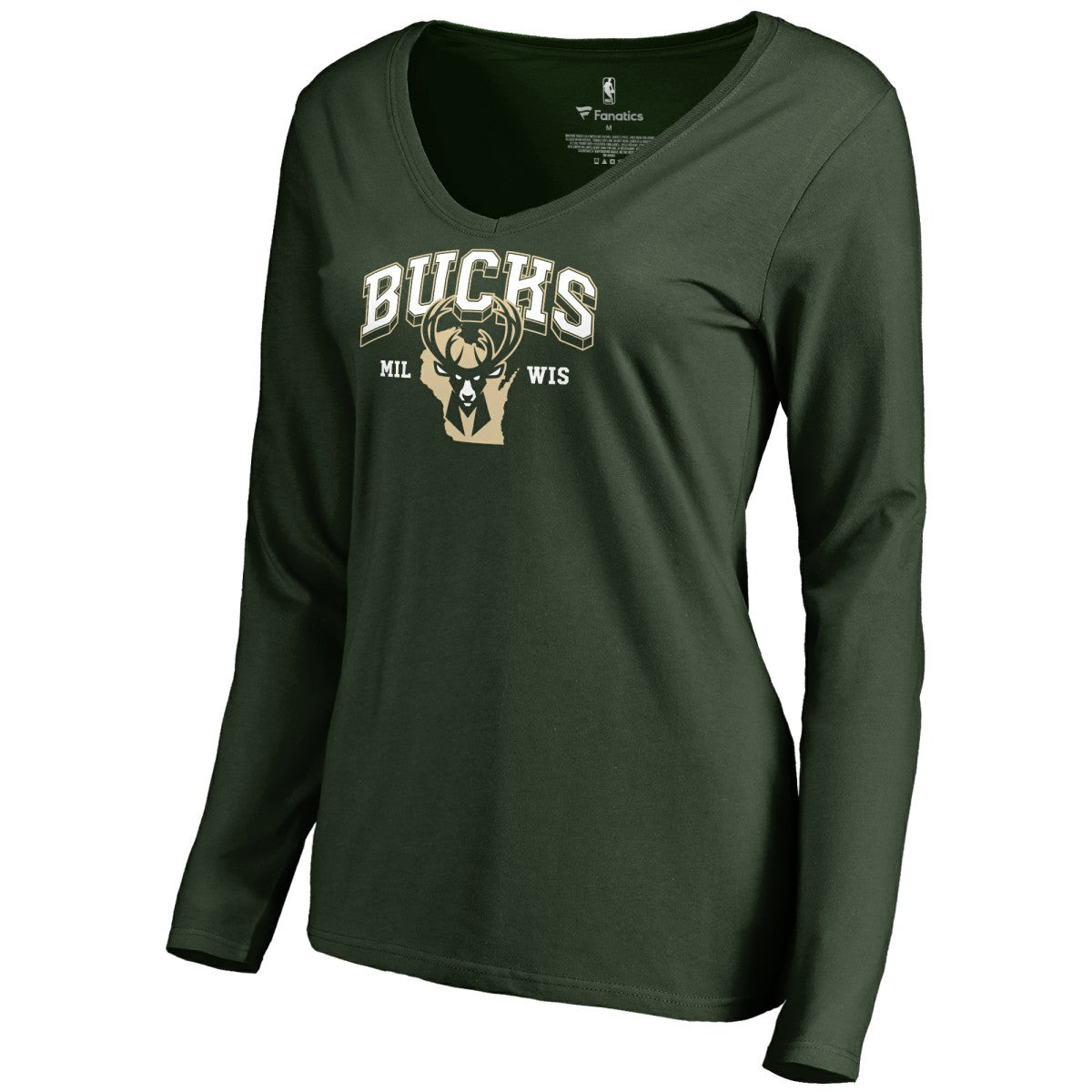 NBA Milwaukee Bucks Women's Wisconsin Basketball Hometown Collection Long Sleeve T-Shirt