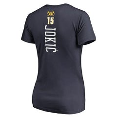 NBA Nikola Jokic Denver Nuggets Women's Team Backer Name & Number V-Neck T-Shirt sale