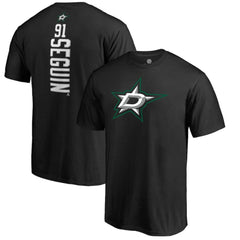 NHL Black Tyler Seguin Dallas Stars Backer Name & Number T-Shirt