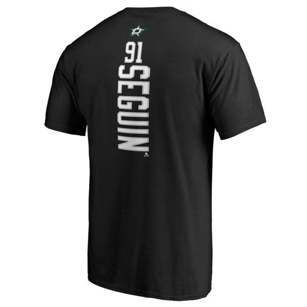 NHL Black Tyler Seguin Dallas Stars Backer Name & Number T-Shirt