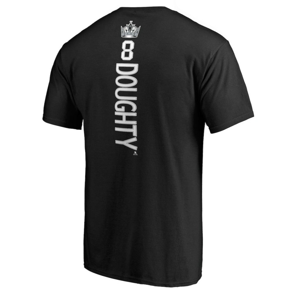 NHL Black Drew Doughty Los Angeles Kings Backer Name & Number T-Shirt