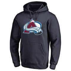 NHL Navy Nathan MacKinnon Colorado Avalanche Backer Name & Number Pullover Hoodie