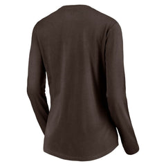 MLB San Diego Padres Women's Cooperstown Collection Wahconah Long Sleeve V-Neck T-Shirt