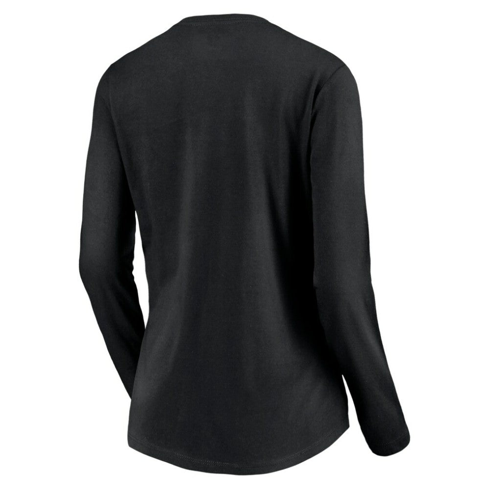 MLB Tampa Bay Rays Women's Cooperstown Collection Wahconah Long Sleeve V-Neck T-Shirt