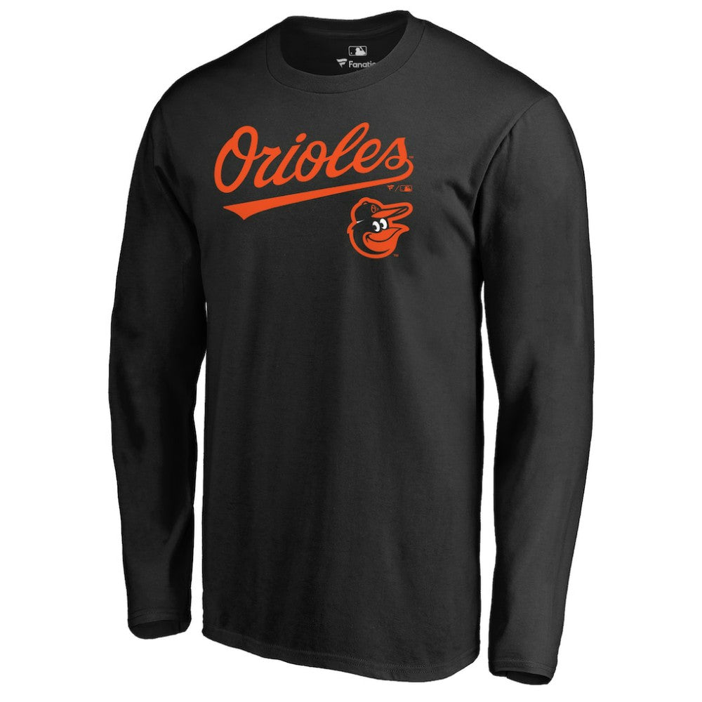 MLB Baltimore Orioles Team Lockup Long Sleeve T-Shirt