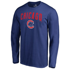 MLB Chicago Cubs Team Lockup Long Sleeve T-Shirt