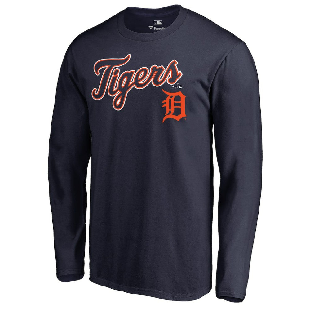 MLB Detroit Tigers Team Lockup Long Sleeve T-Shirt