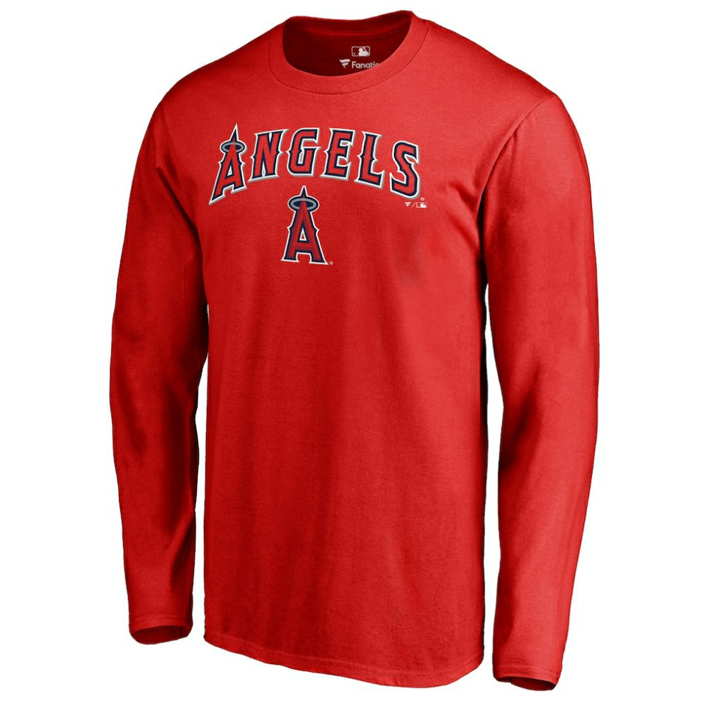 MLB Los Angeles Angels Team Lockup Long Sleeve T-Shirt