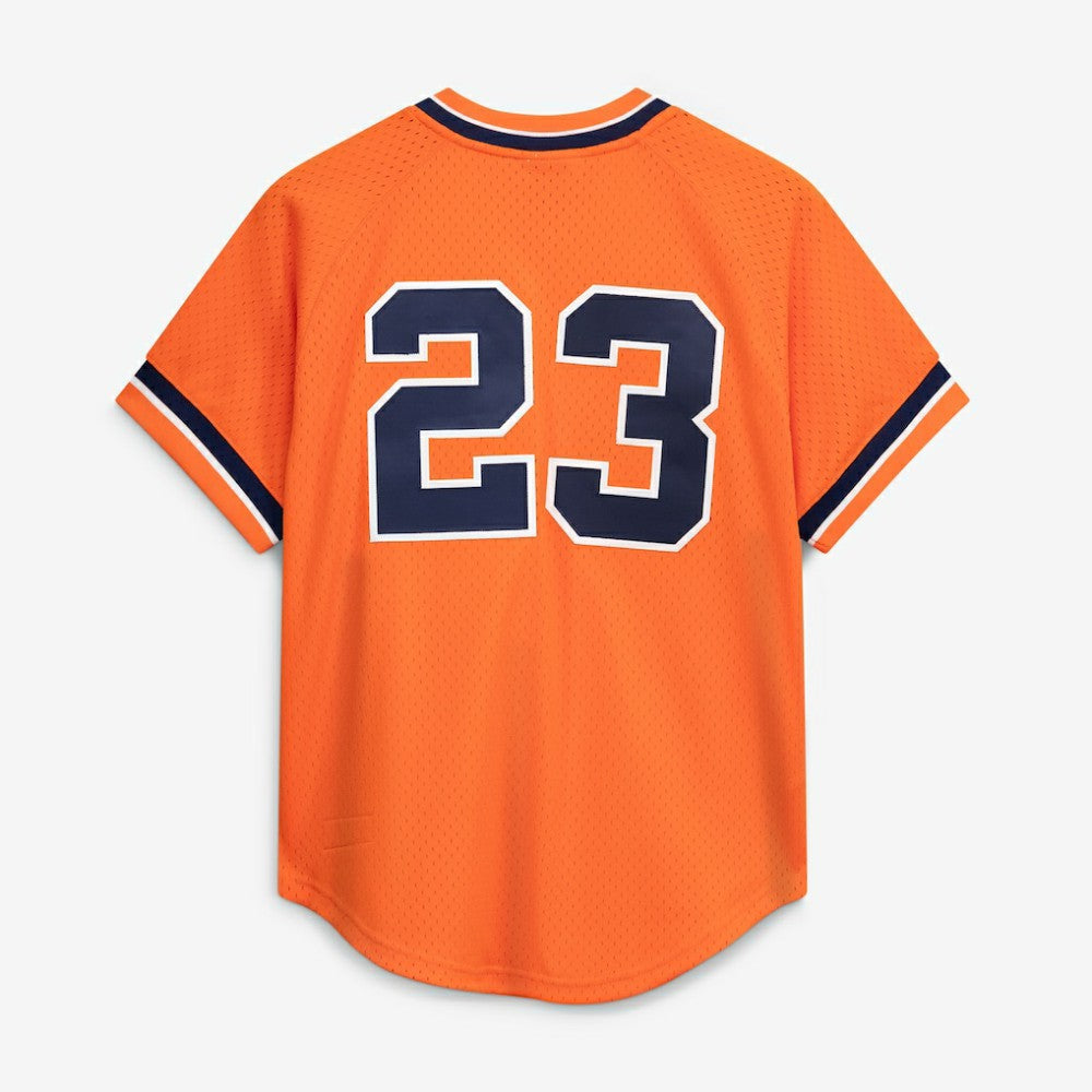 MLB Kirk Gibson Detroit Tigers Mitchell & Ness Cooperstown Collection Mesh Batting Practice Button-Up Jersey