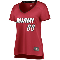 NBA Miami Heat Women's Fast Break Replica Custom Jersey Wine