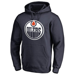 NHL Navy Connor McDavid Edmonton Oilers Backer Name & Number Pullover Hoodie