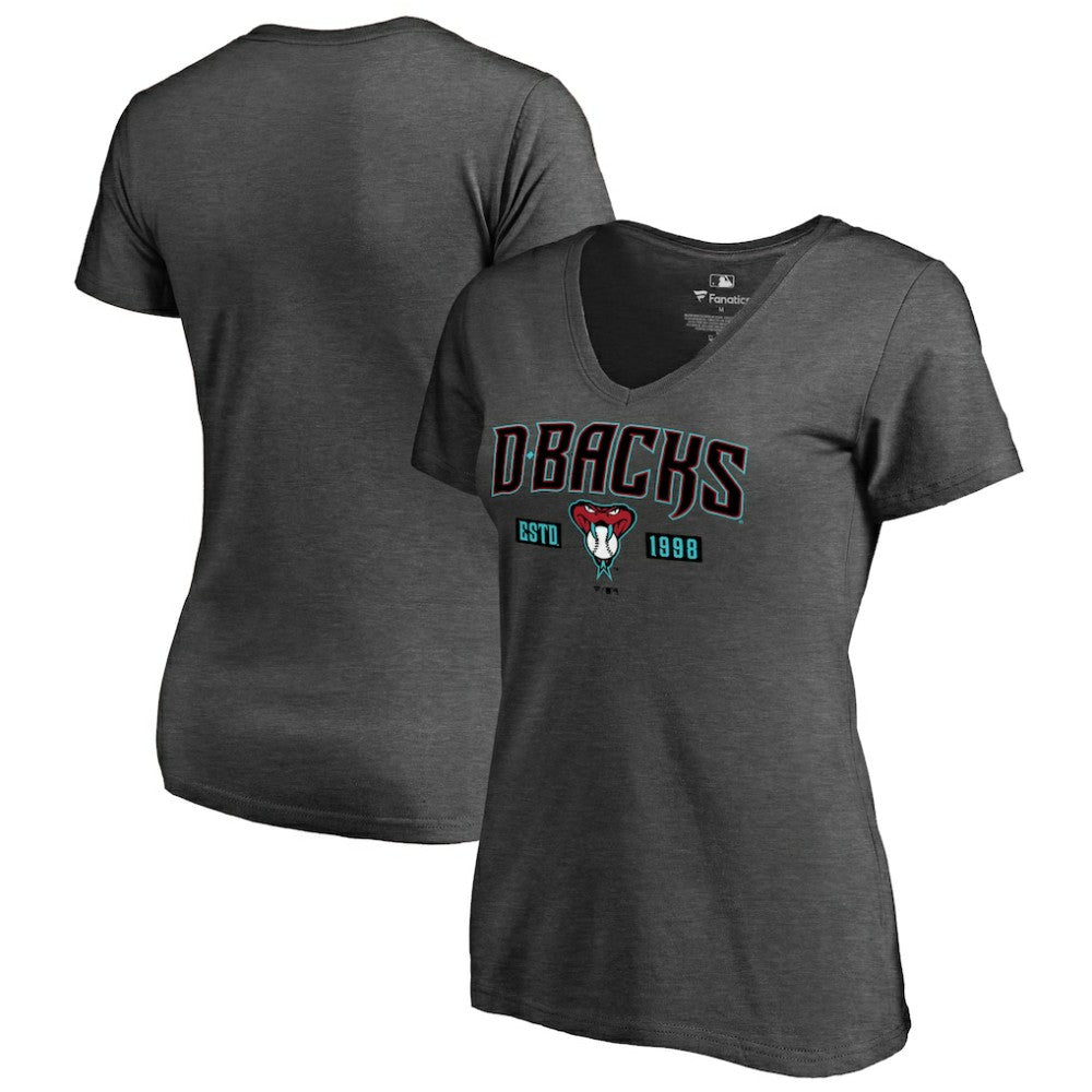 MLB Arizona Diamondbacks Women's Hometown Collection Snakeskin V-Neck T-Shirt