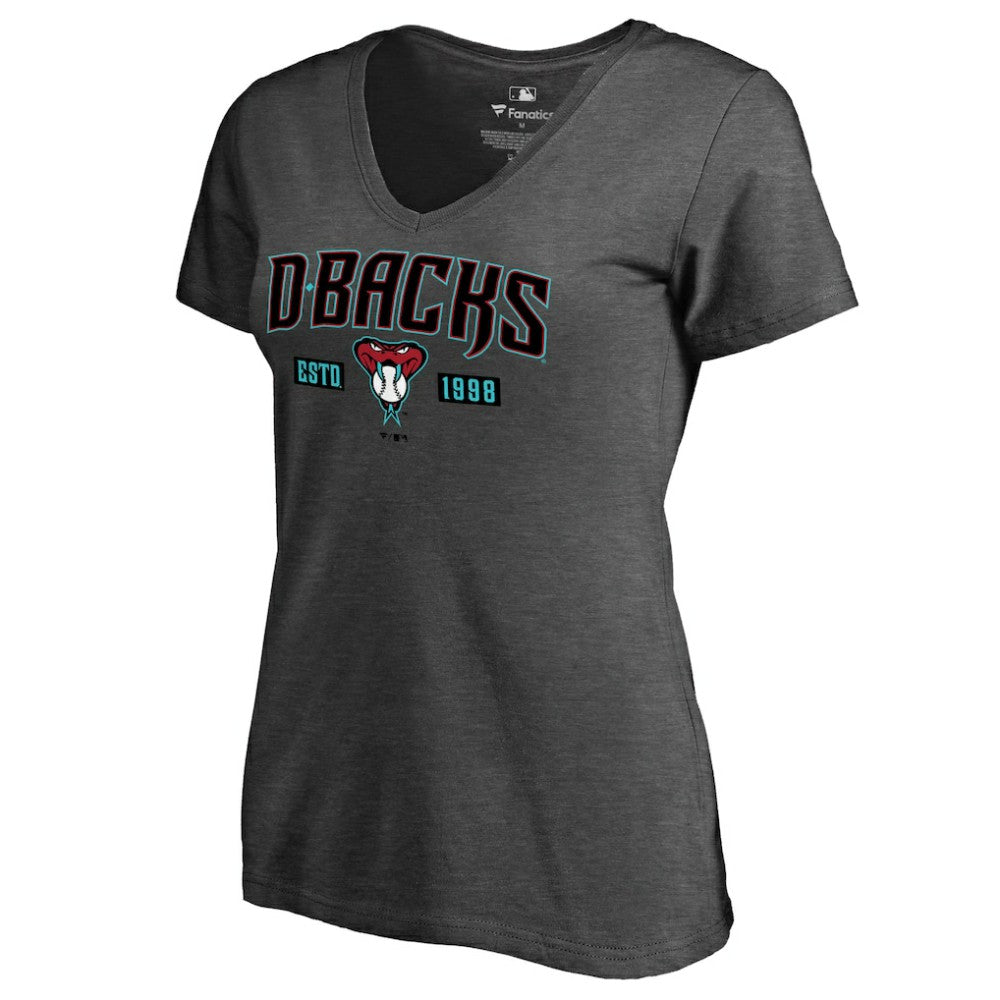 MLB Arizona Diamondbacks Women's Hometown Collection Snakeskin V-Neck T-Shirt