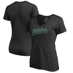 MLB Athletics Women's Hometown Collection Turn Back The Clock V-Neck T-Shirt