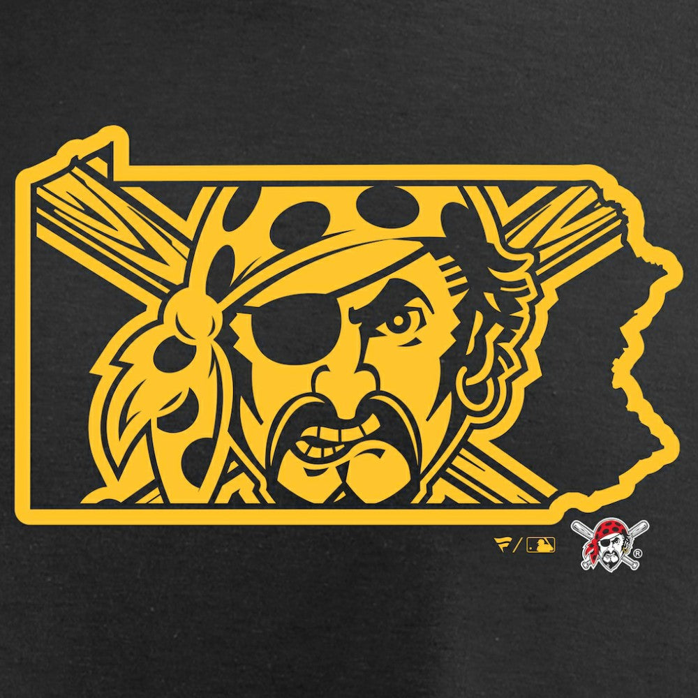 MLB Pittsburgh Pirates Women's Hometown Collection Bucco State V-Neck T-Shirt