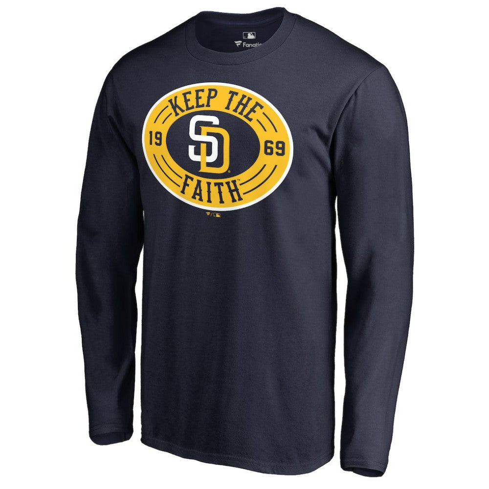 MLB San Diego Padres Hometown Collection Keep the Faith Long Sleeve T-Shirt
