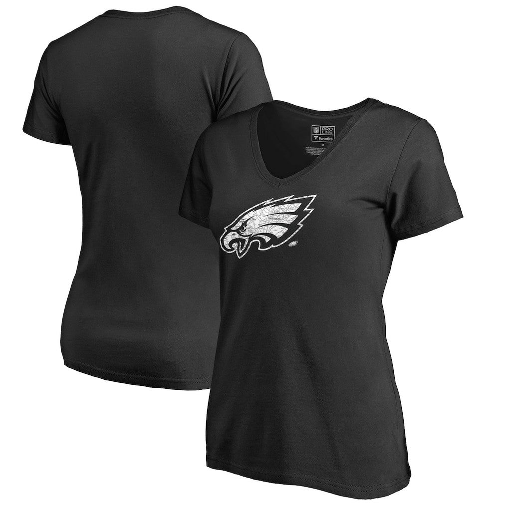 Women's Hometown Collection On The Map V-Neck T-Shirt - Philadelphia Eagles