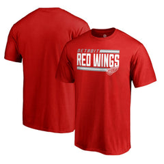 NHL Red Detroit Red Wings Iconic Collection On Side Stripe T-Shirt