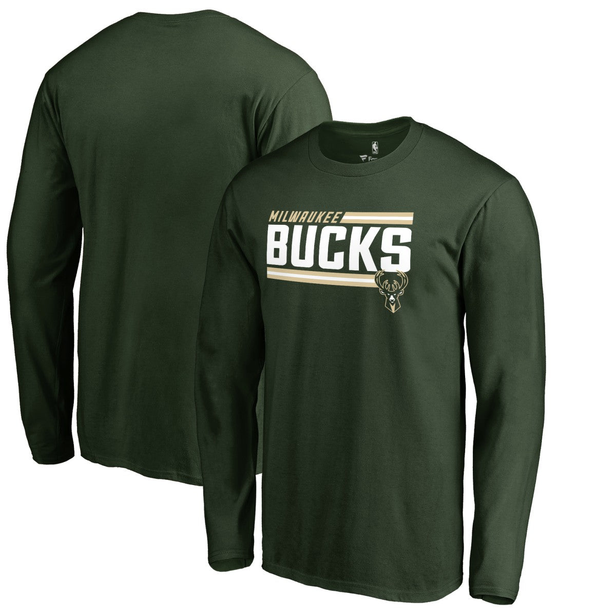 NBA Milwaukee Bucks Onside Stripe Long Sleeve T-Shirt
