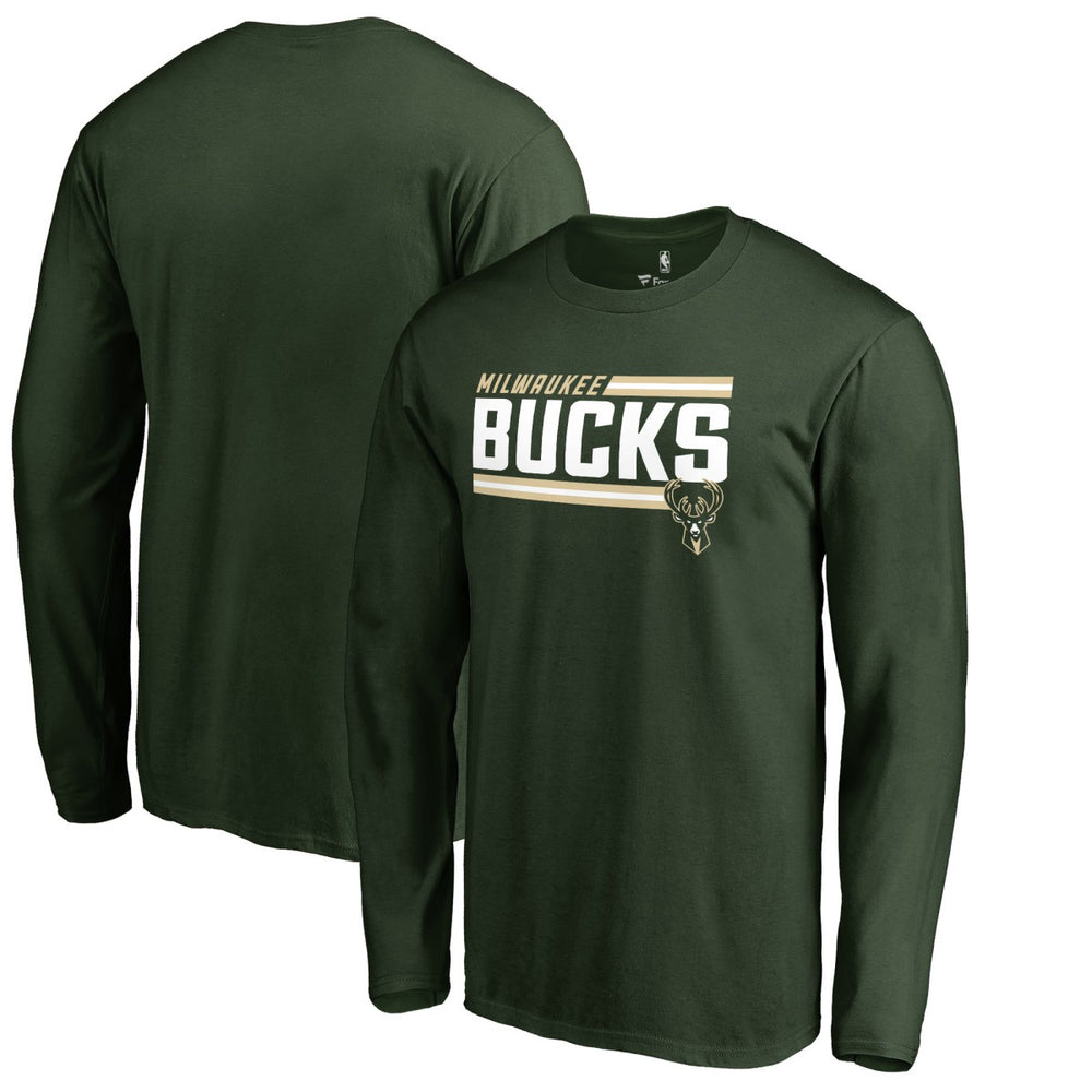 NBA Milwaukee Bucks Onside Stripe Long Sleeve T-Shirt