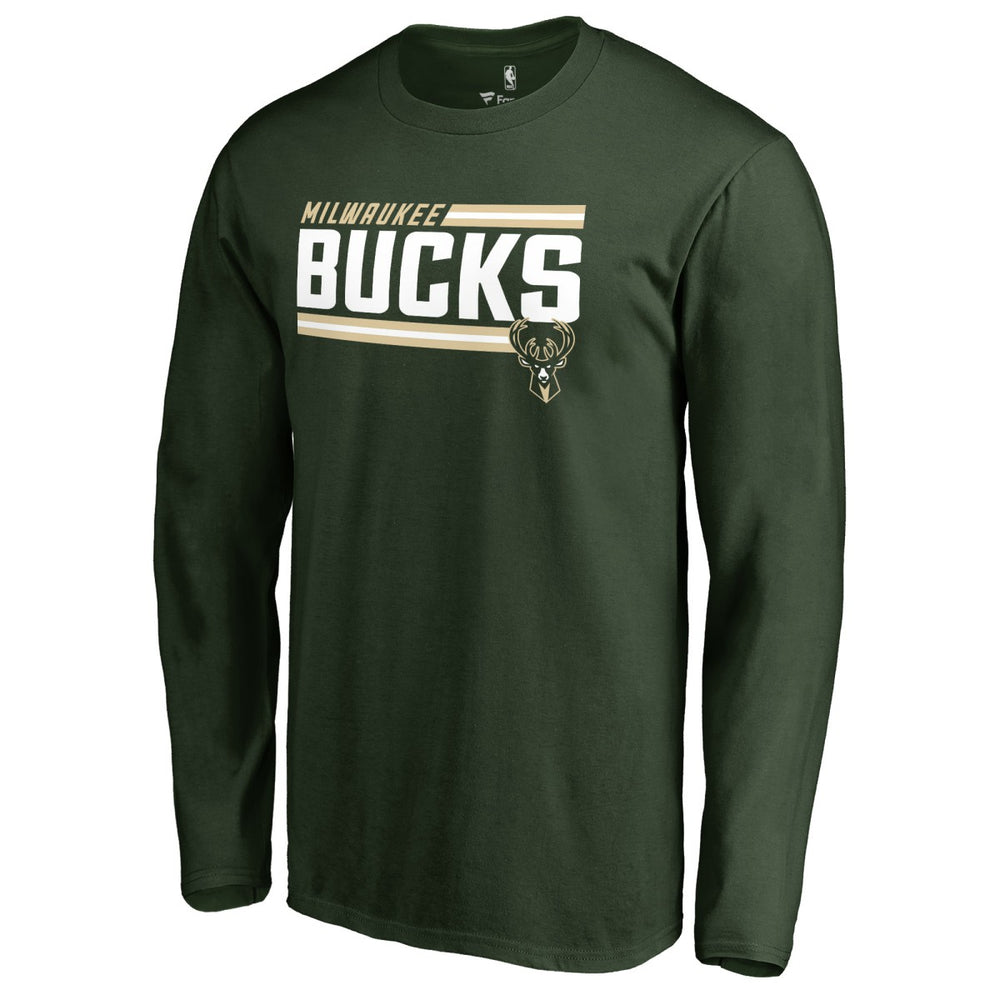 NBA Milwaukee Bucks Onside Stripe Long Sleeve T-Shirt