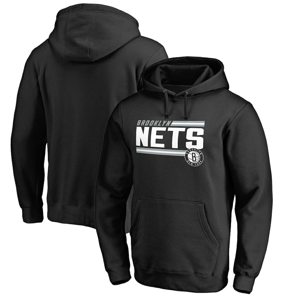 NBA Brooklyn Nets Onside Stripe Pullover Hoodie