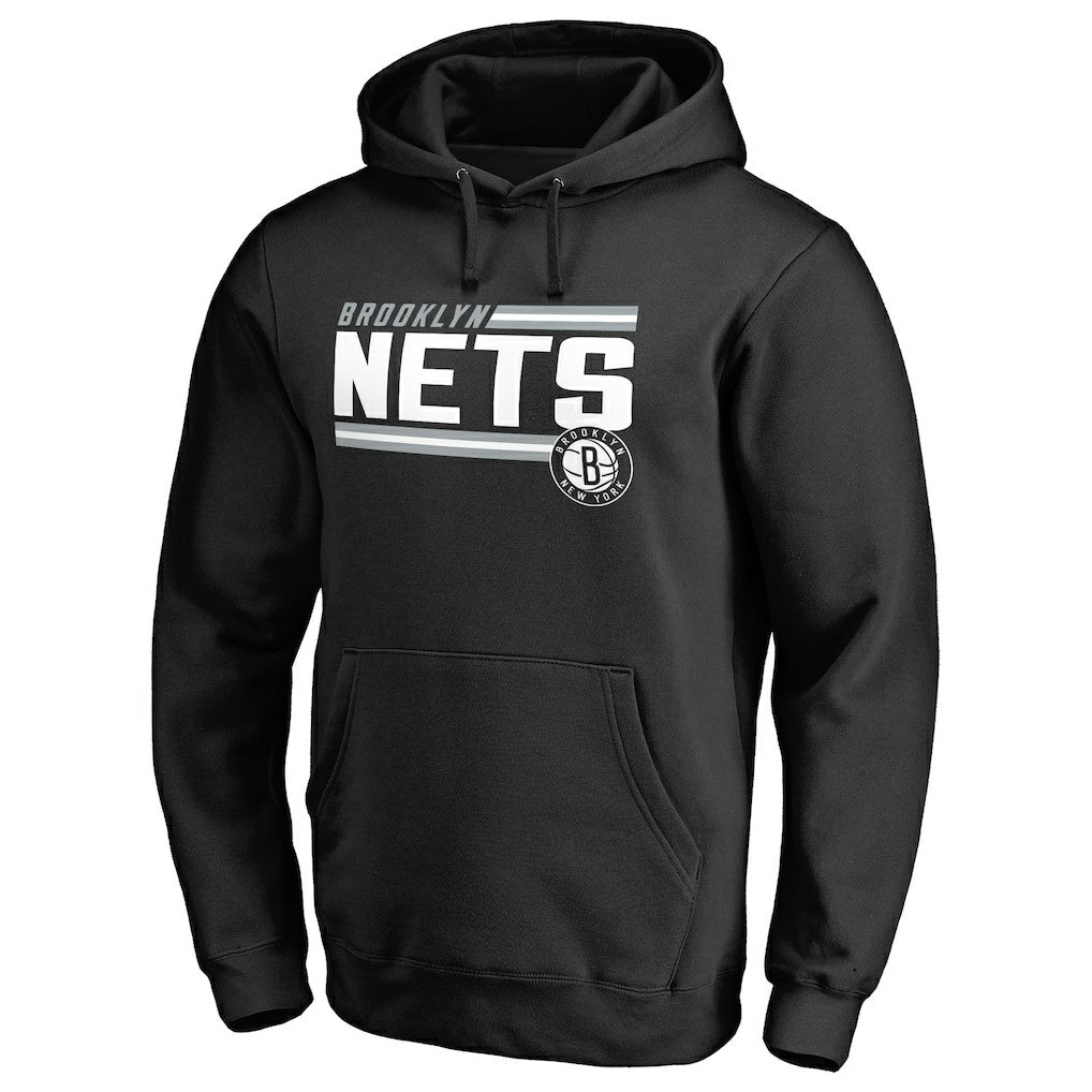 NBA Brooklyn Nets Onside Stripe Pullover Hoodie