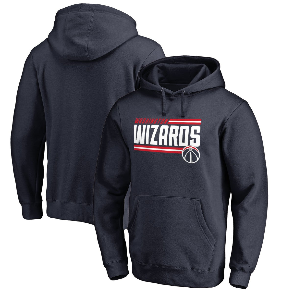 NBA Washington Wizards Onside Stripe Pullover Hoodie