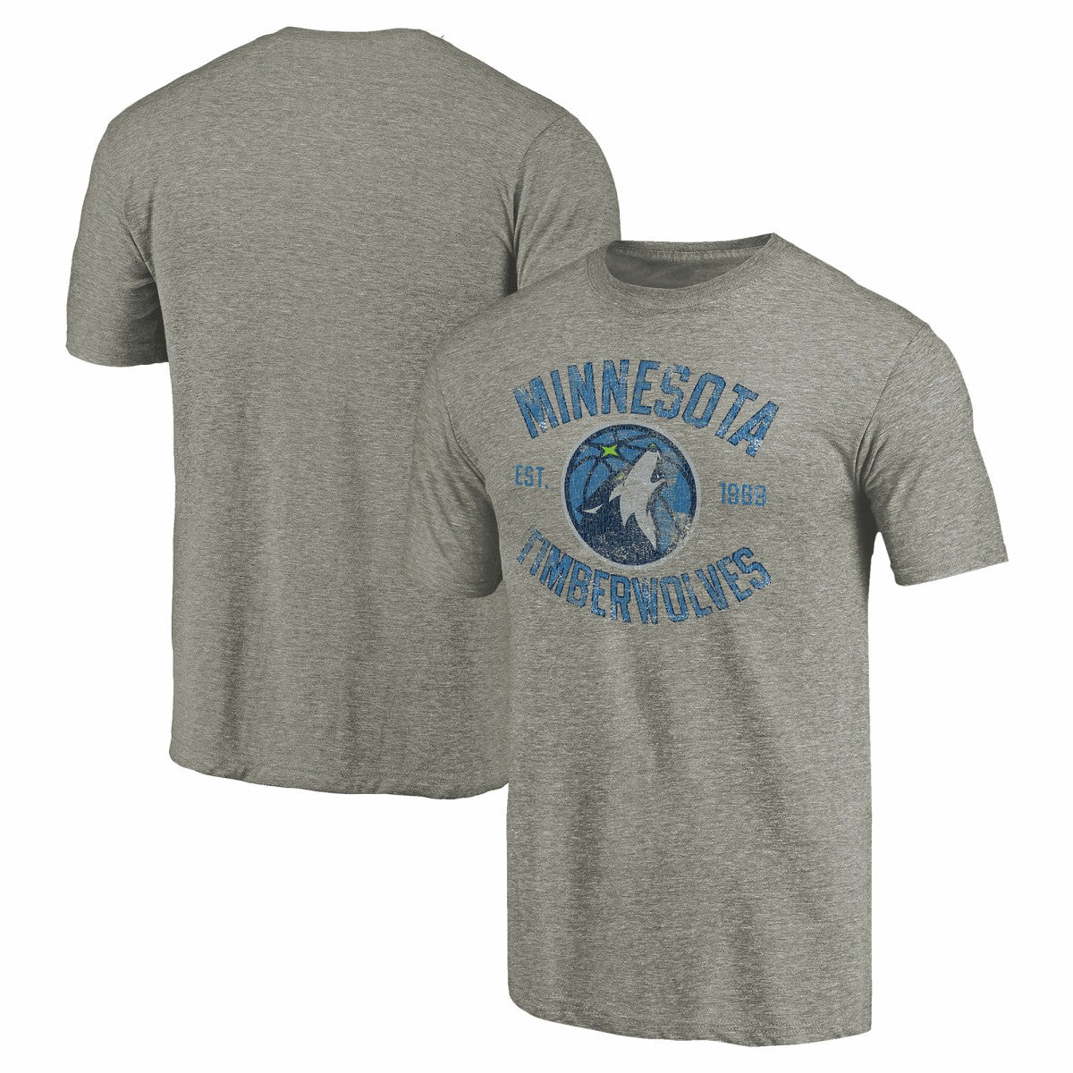 NBA Minnesota Timberwolves Team Heritage Tri-Blend T-Shirt