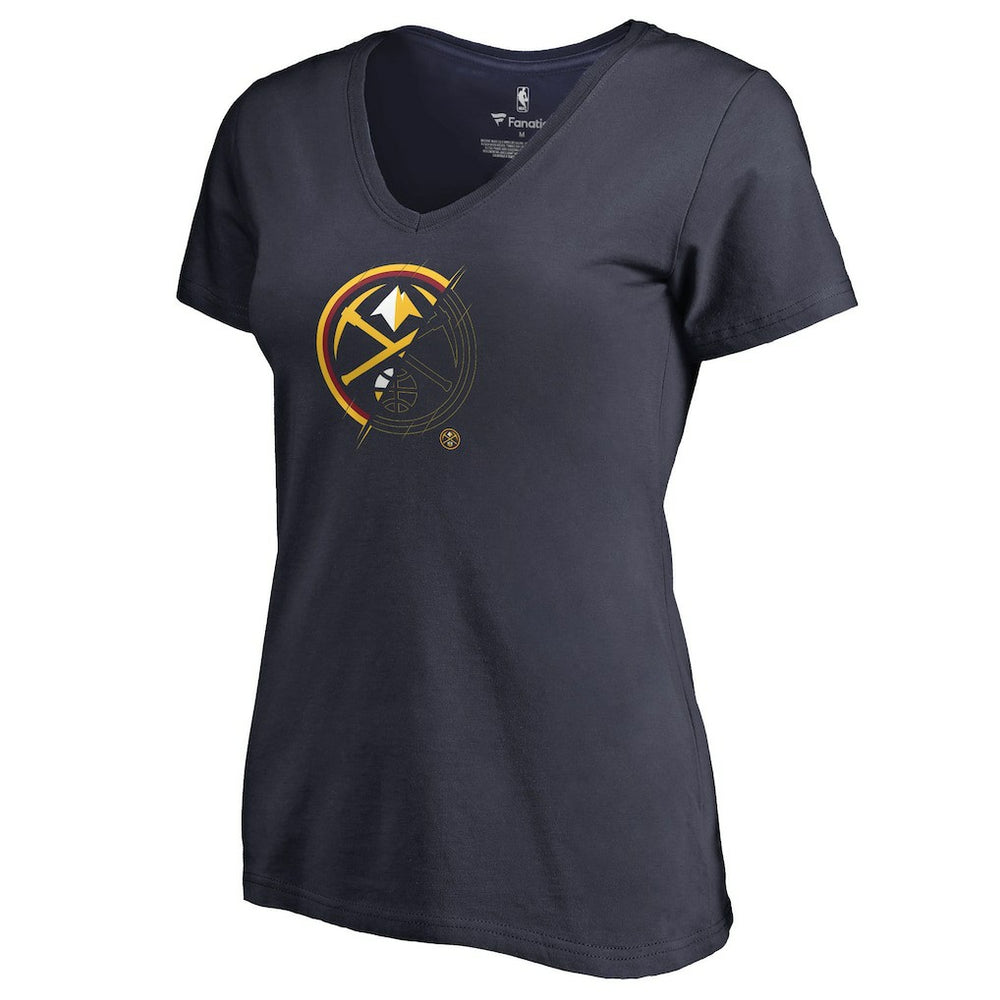 NBA Denver Nuggets Women's X-Ray Slim Fit V-Neck T-Shirt sale
