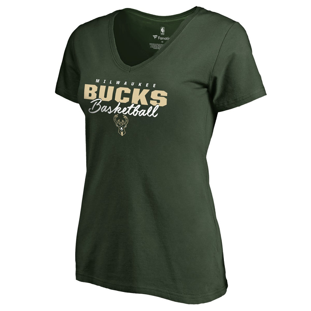 NBA Milwaukee Bucks Women's Script Assist T-Shirt