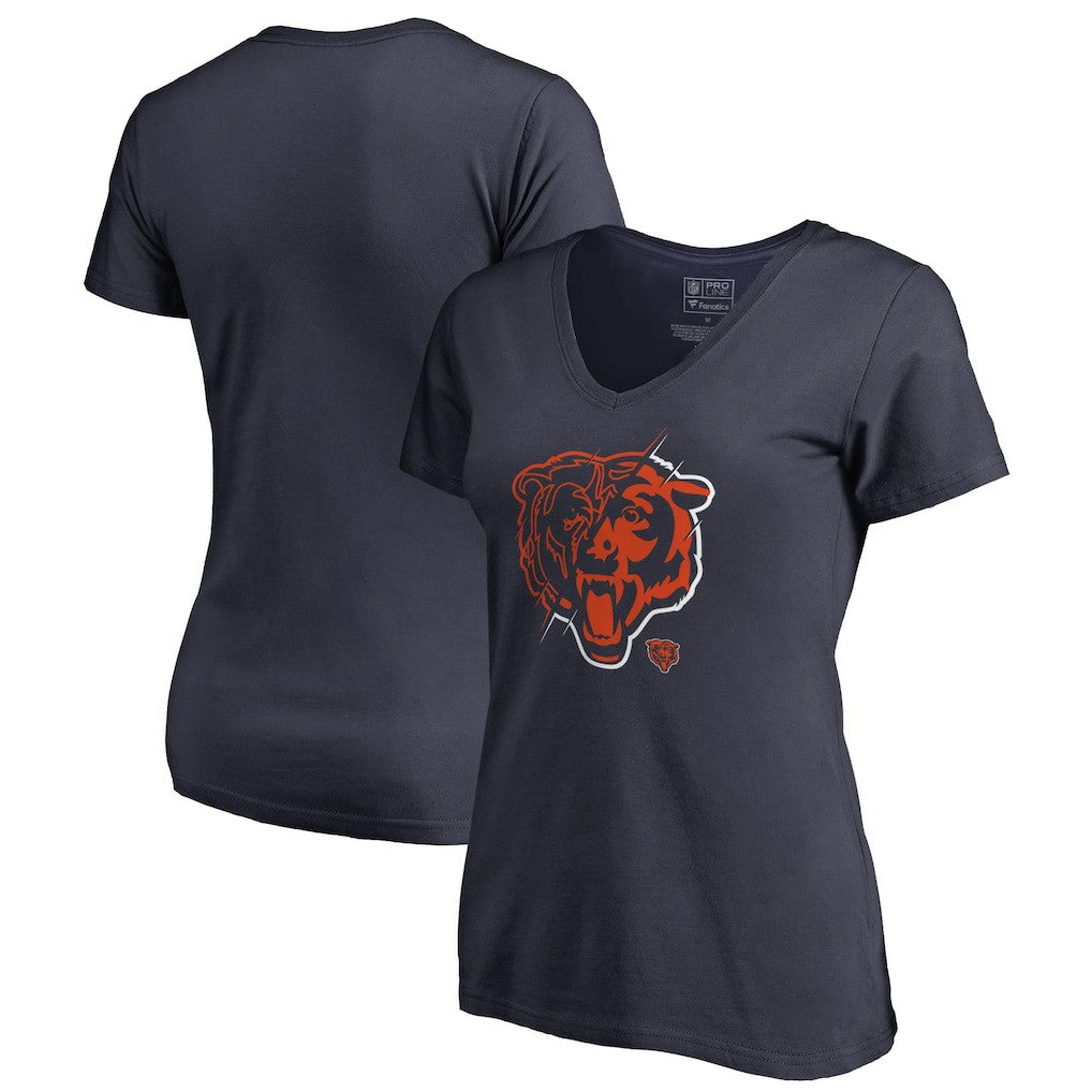 Women's X-Ray Slim Fit V-Neck T-Shirt - Chicago Bears