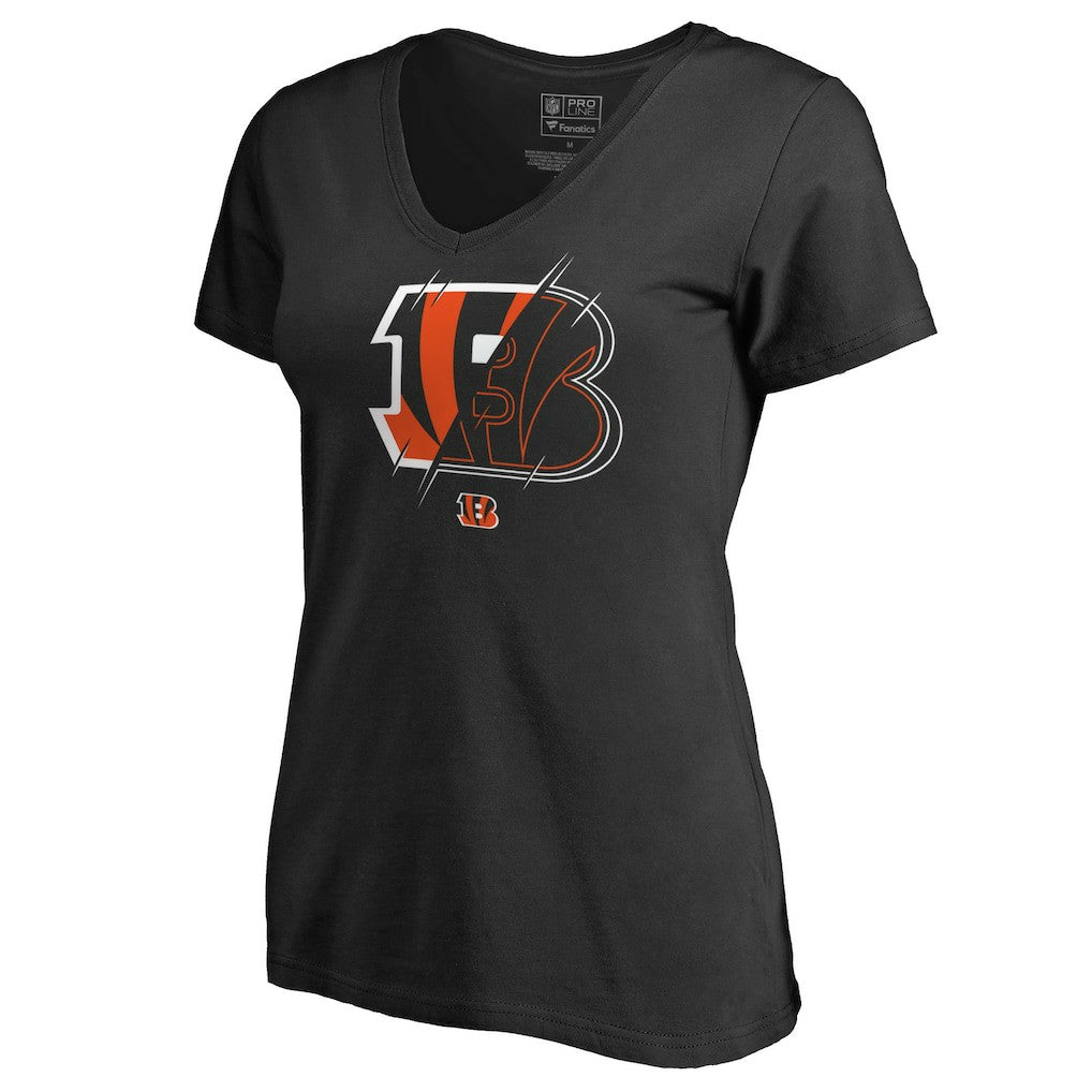 Women's X-Ray Slim Fit V-Neck T-Shirt - Cincinnati Bengals
