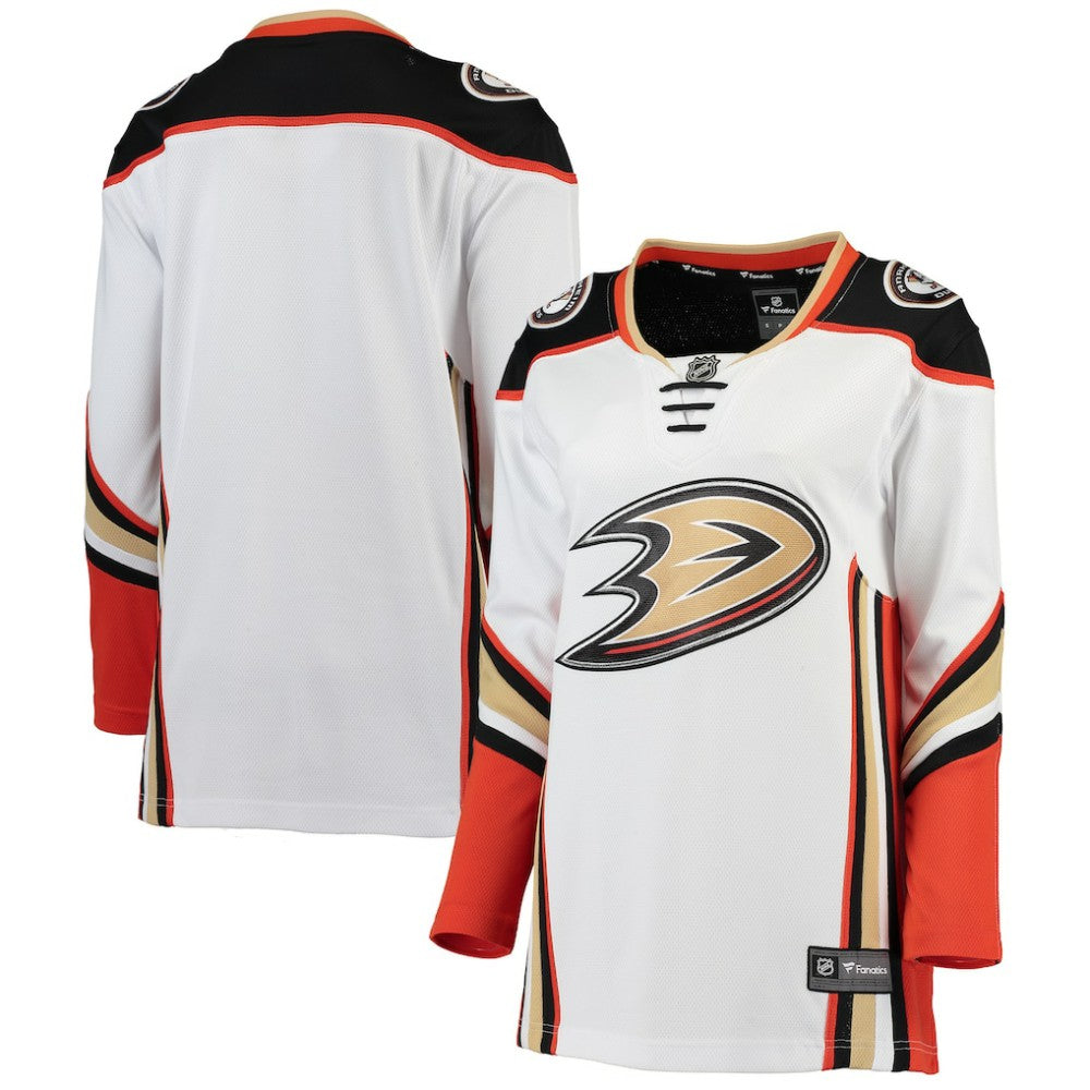 NHL White Anaheim Ducks Fanatics Women's Away Breakaway Jersey