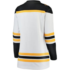 NHL White Boston Bruins Fanatics Women's Away Breakaway Jersey