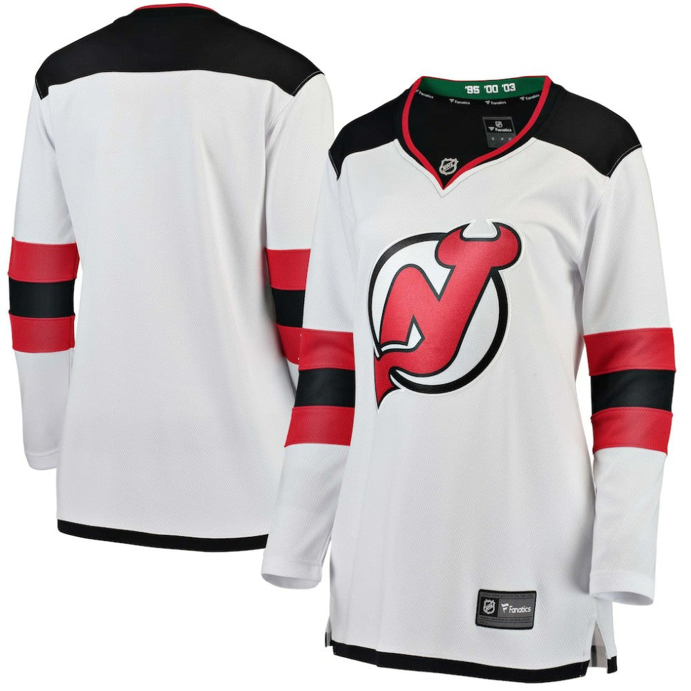 NHL White New Jersey Devils Fanatics Women's Away Breakaway Jersey