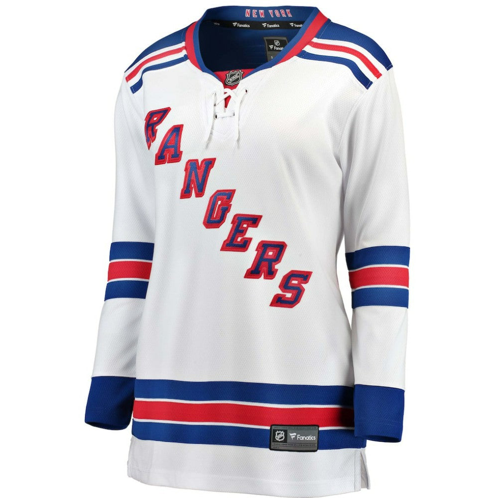 NHL White New York Rangers Fanatics Women's Away Breakaway Jersey