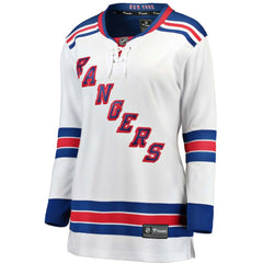 NHL White New York Rangers Fanatics Women's Away Breakaway Jersey