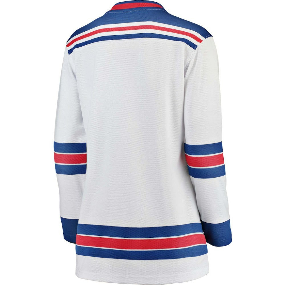 NHL White New York Rangers Fanatics Women's Away Breakaway Jersey