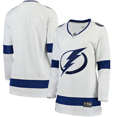 NHL White Tampa Bay Lightning Fanatics Women's Away Breakaway Jersey