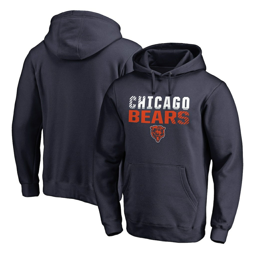 Iconic Collection Fade Out Pullover Hoodie - Chicago Bears