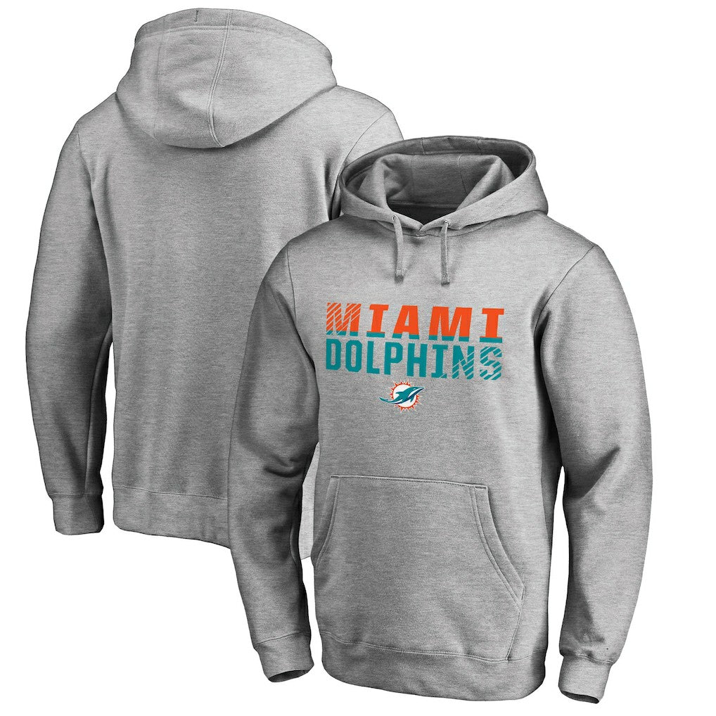 Iconic Collection Fade Out Pullover Hoodie - Miami Dolphins