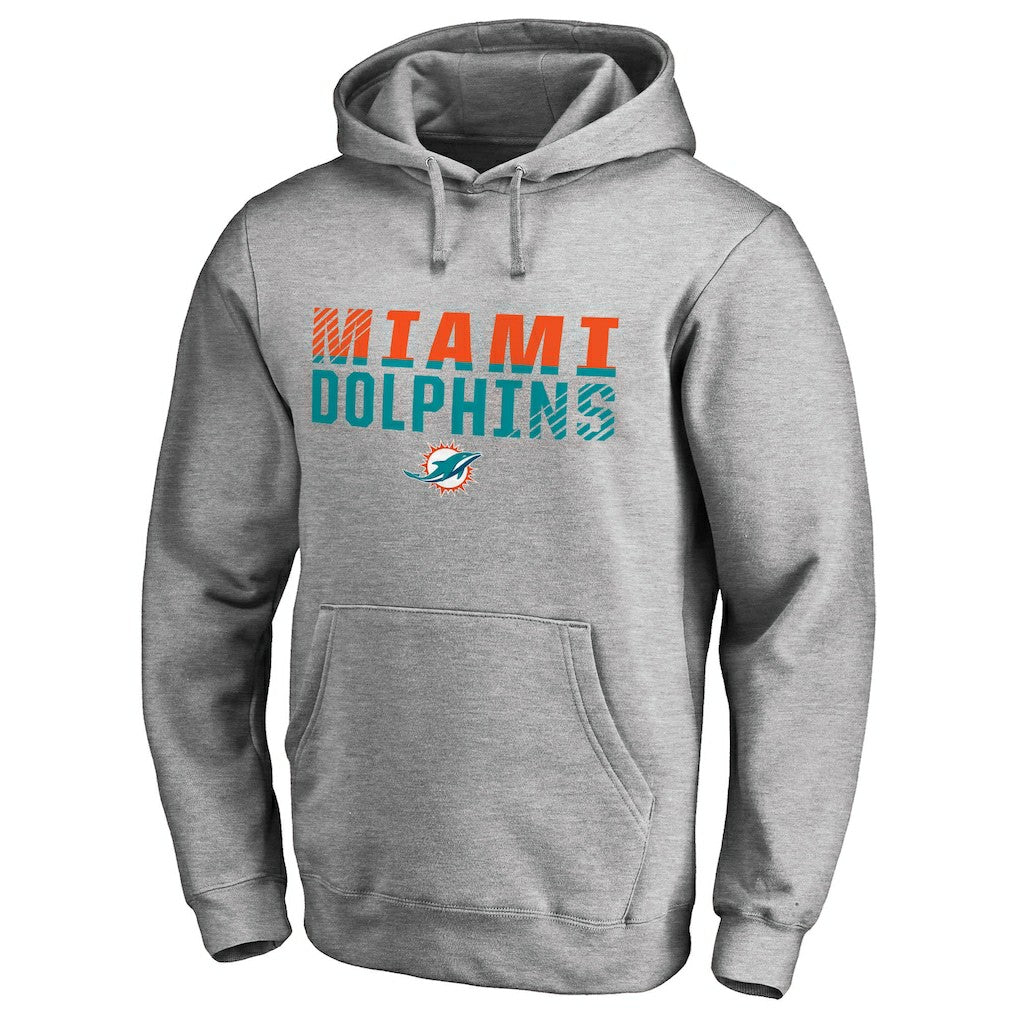 Iconic Collection Fade Out Pullover Hoodie - Miami Dolphins